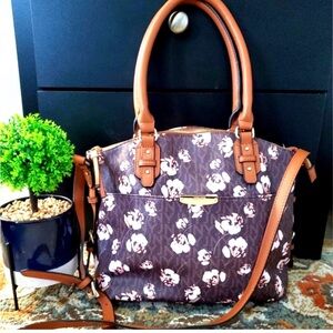 NWOT Jones New York Large Floral Satchel Shoulder Bag